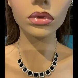 Chic Black and Silver Necklace